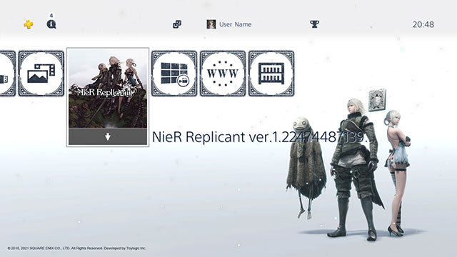 【PS4】NieR Replicant（ニーア レプリカント） ver.1.22474487139... 初回生産特典DLC「ダイナミックテーマ&アバターセット」