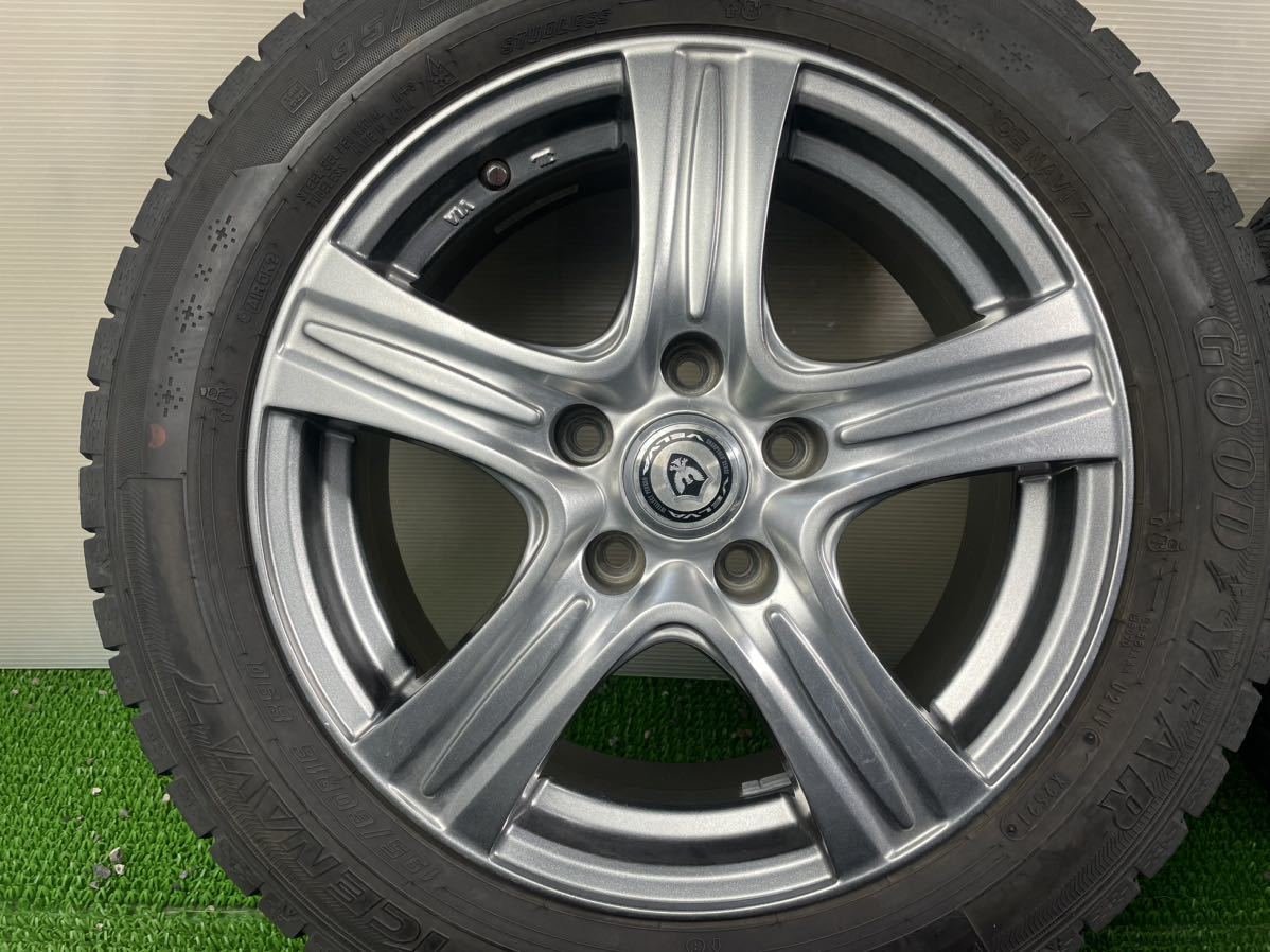 VELVA 16インチ　6.5J +40 5穴/114.3 GOODYEAR ICENAVI7 195/60R16 89Q 2021年　4本　ノア ヴォクシー セレナ ステップワゴン_画像2