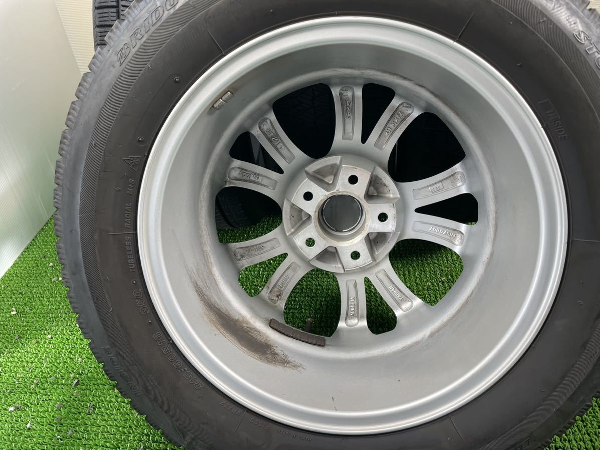 MAK 16インチ　7j 5穴/108 +32 冬　ブリヂストン　BLIZZAK VRX2 215/60R16 95Q 2018年　4本セット_画像10