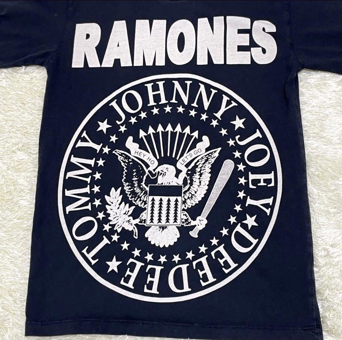 RAMONES ラモーンズ Tシャツ ロゴT ブラック S_画像3