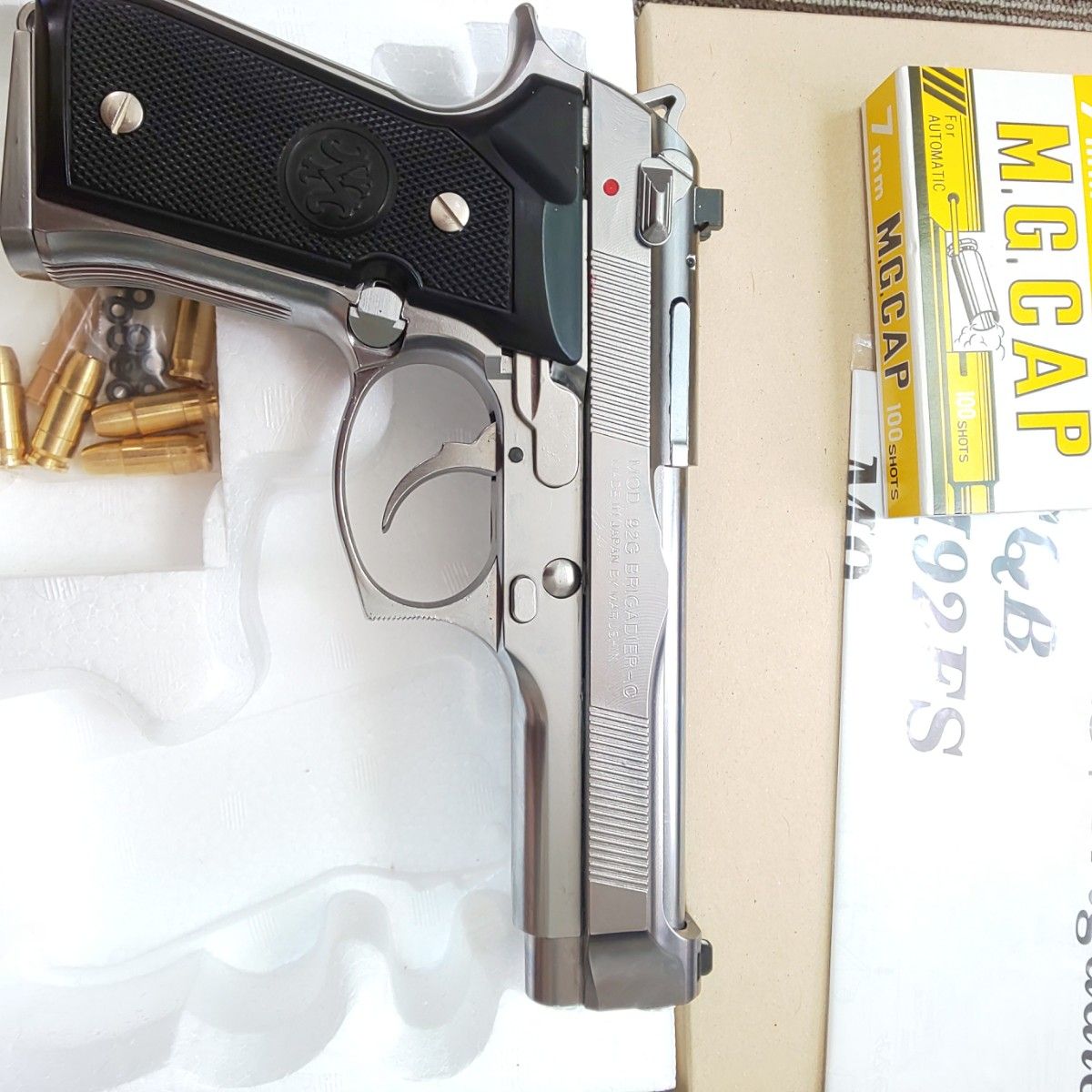 未発火】マルシン ベレッタM92F CQB シルバー ABS モデルガン 未発火】マルシン ベレッタM92F CQB シルバー ABS モデルガン