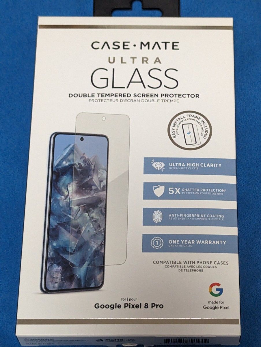 関税送料込 Case Mate ウルトラガラススクリーンプロテクター Google Pixel 8 Pro 用 Case-Mate Ultra ガラススクリーン