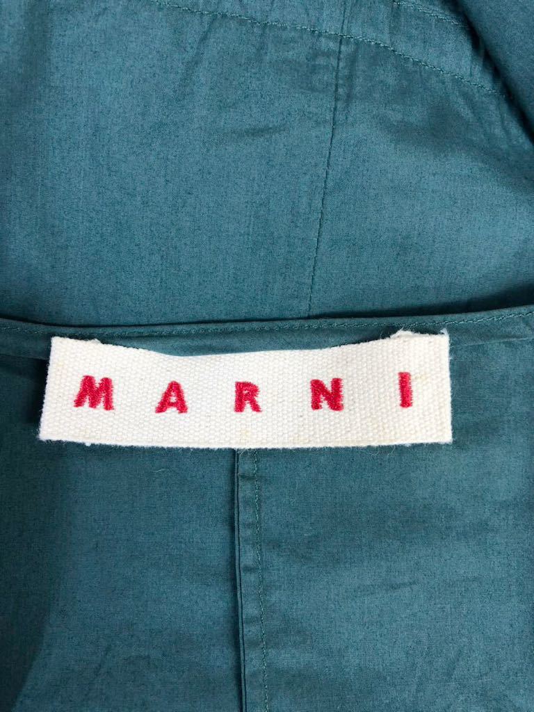 MARNI マル二　レディース　グリーン　七分袖　ワンピース　38表記_画像4