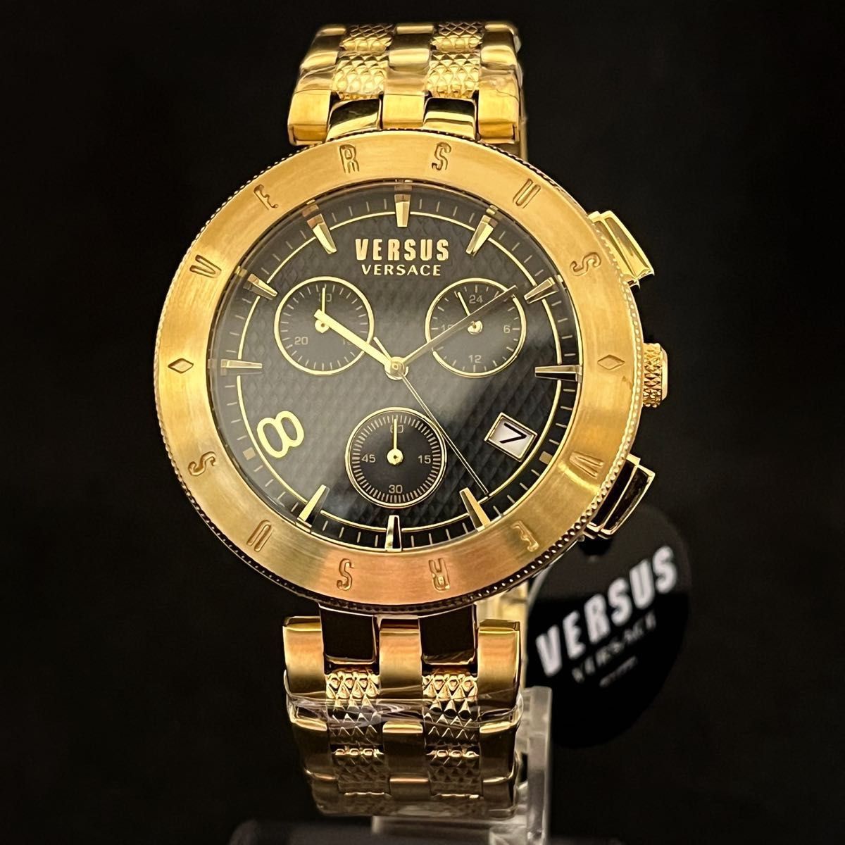 ★ゴールド色★Versus Versace/ベルサス ベルサーチ/メンズ腕時計/プレゼントに/ヴェルサス ヴェルサーチ/男性用