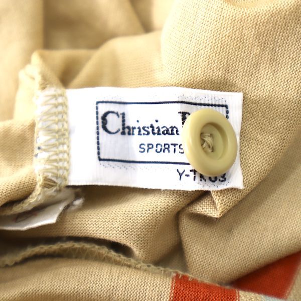 3-TJ009 クリスチャンディオール Christian Dior ポロシャツ ブラウン S レディース_画像6