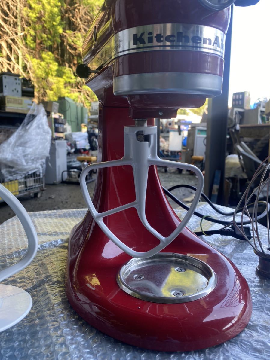 KitchenAid スタンドミキサー 9KSM95ER (エンパイアレッド) 動作保証_画像4