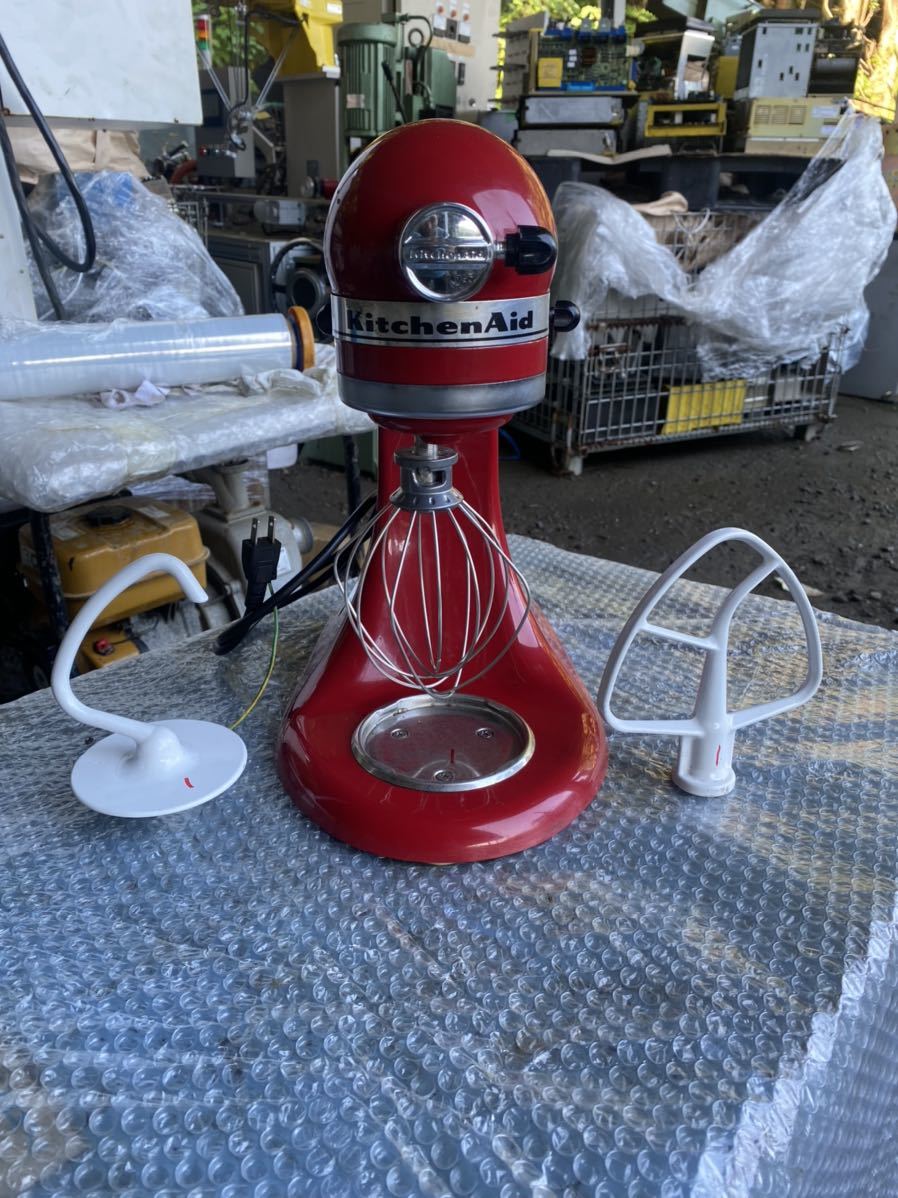 KitchenAid スタンドミキサー 9KSM95ER (エンパイアレッド) (K1) 動作保証_画像1