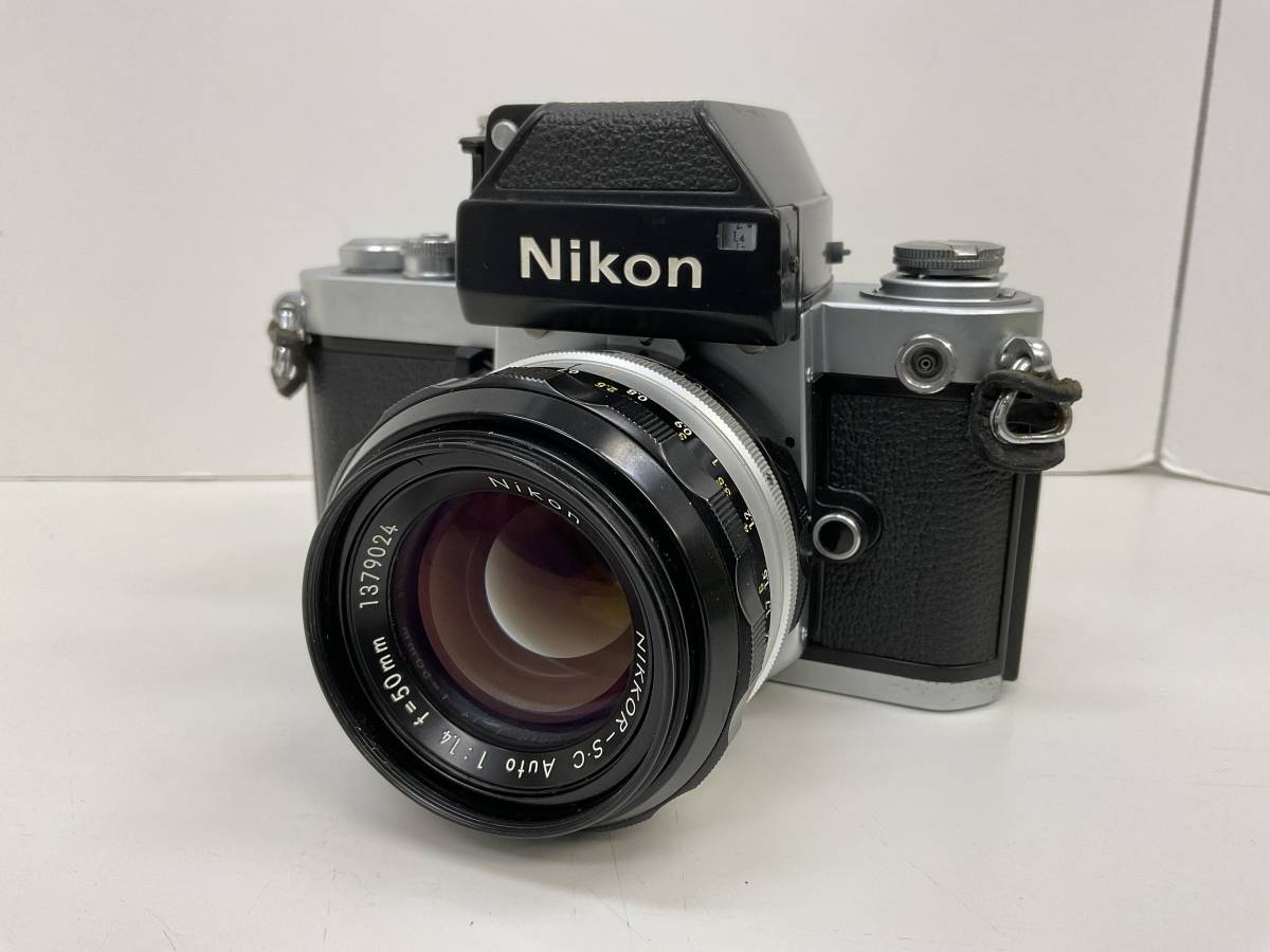 (管21443)【フィルムカメラ】Nikon ニコン F2 フォトミック シルバーボディ 7379016 NIKKOR-S・C Auto 1:1.4 f=50mm ジャンク品