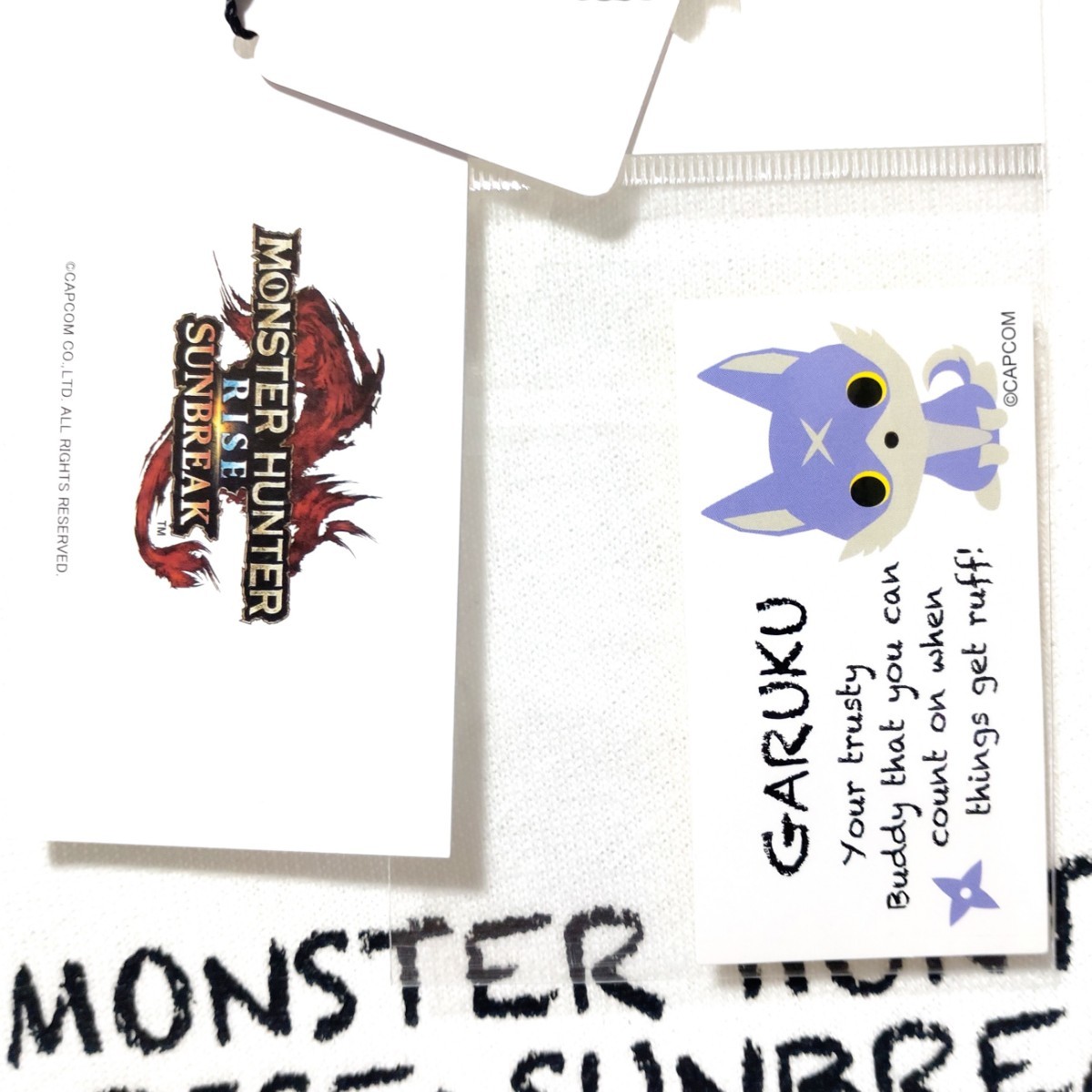 特価/未使用【サイズ=4L(3XL)】MONSTER HUNTER/モンスターハンター/メンズ/裏毛/スウェット/トレーナー/胸囲=110～118cm/white_画像5