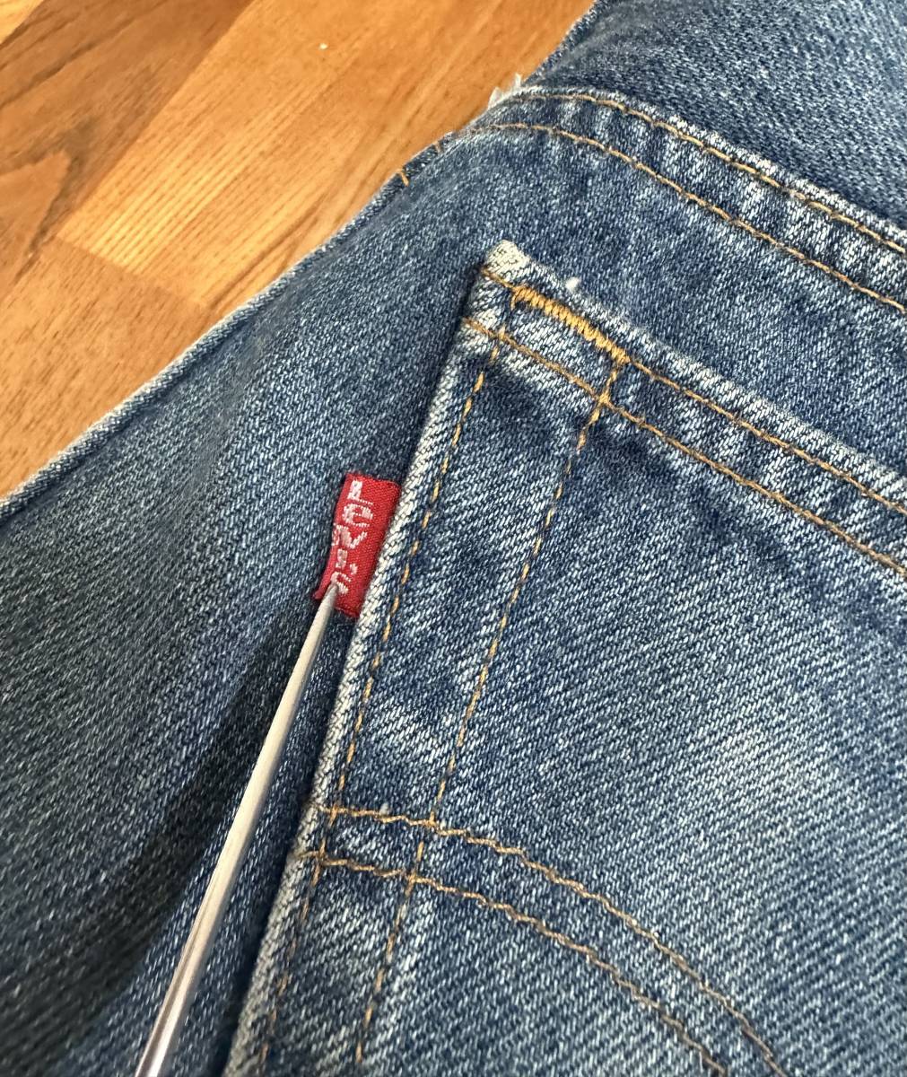 90's vintage USA製 Levi's 501xx 赤文字 デニムパンツ ヴィンテージ 91年製 古着 W31 L36