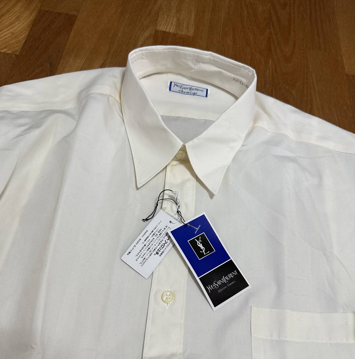 最高級のスーパー deadstock! 80s vintage YVES SAINT LAURENT shirt 長袖シャツ 最高級のスーパー deadstock! 80s vintage YVES SAINT LAURENT shirt 長袖シャツ