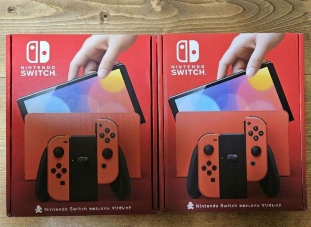 [2台･新品･保証有] Nintendo Switch 有機ELモデル マリオレッド
