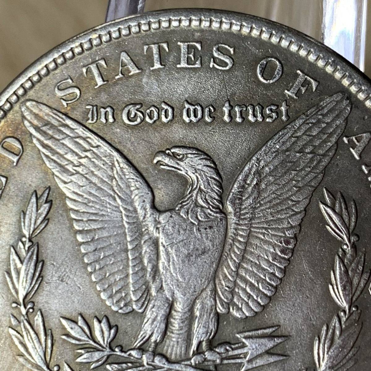 WX1113流浪幣 鎧勇士 天眼 鷹紋 外国硬貨 貿易銀 海外古銭 コレクションコイン 貨幣 重さ約21g_画像5