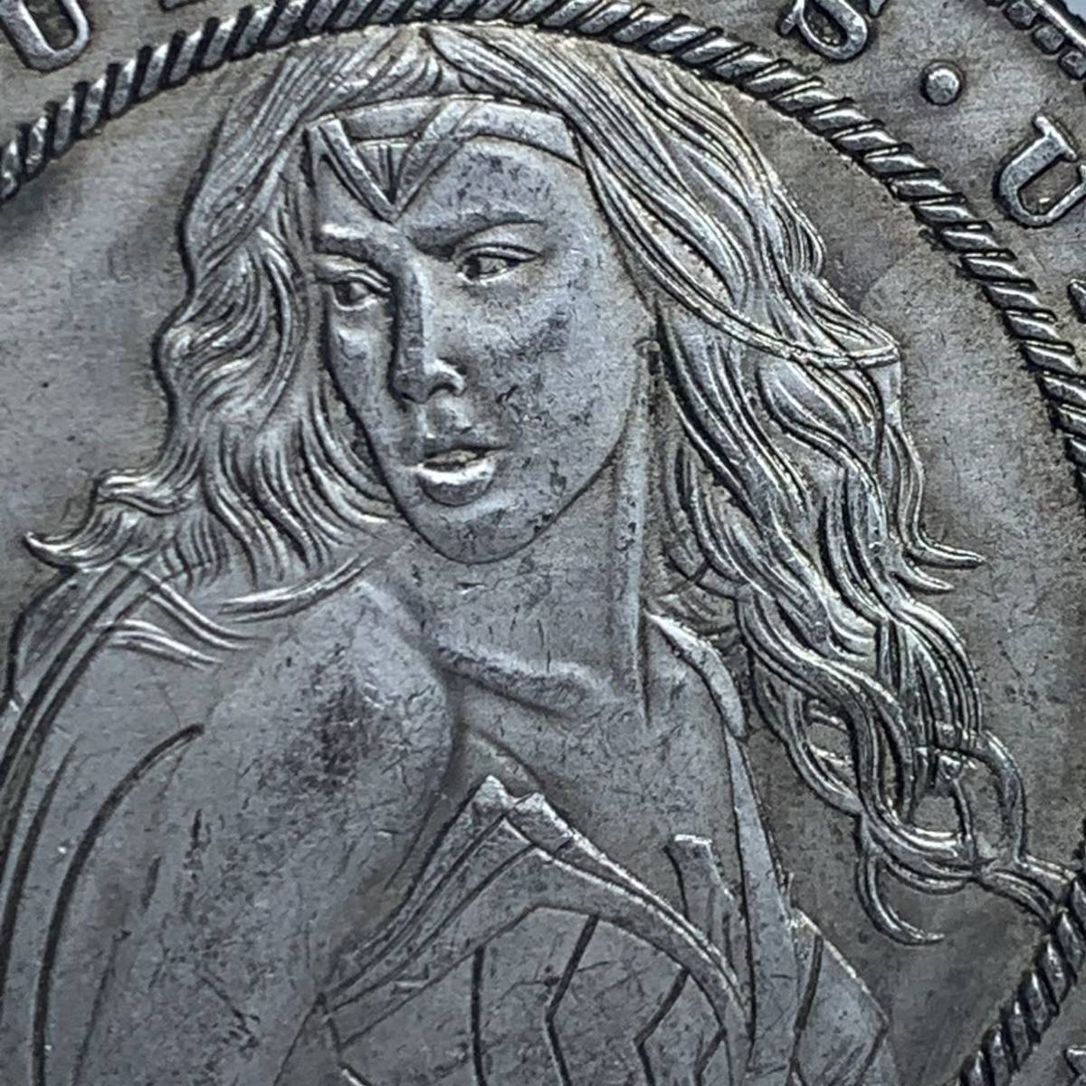 WX1193流浪幣 天眼 ワンダーウーマン 鷹紋 外国硬貨 貿易銀 海外古銭 コレクションコイン 貨幣 重さ約25g_画像2