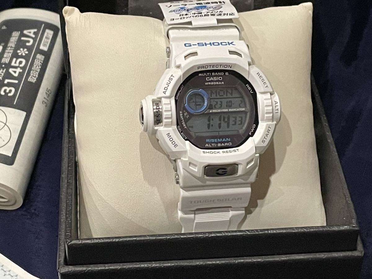 未使用完品デッドストックG-SHOCK GW-9200PJ-7JF MEN IN ICE WHITE ライズマン_画像2