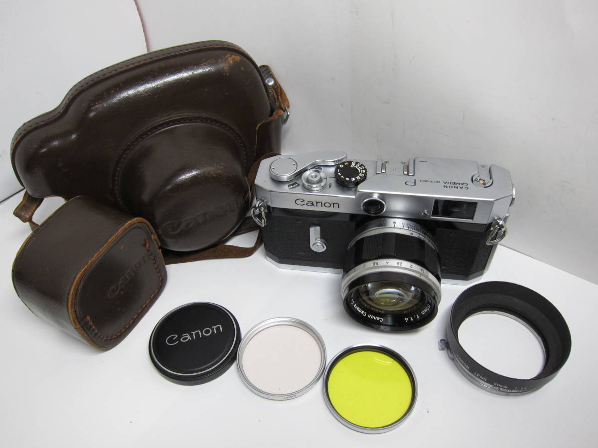 日本に フード / f1.4 (50mm P Canon / 10681 □希少□美品□ ケース