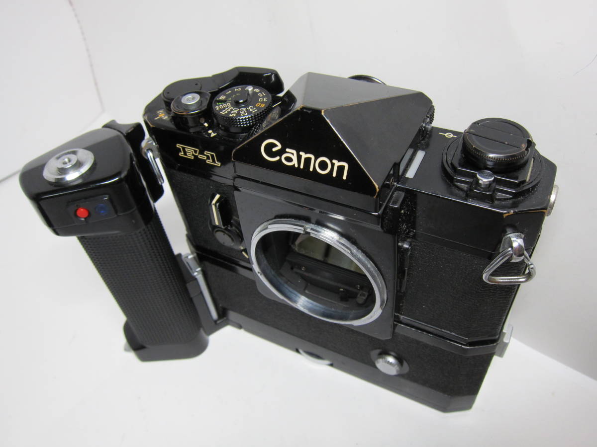 Canon F-1 後期ボディー ( モータードライブ MF 付き) ■動作OK ■希少■ 10683_画像3