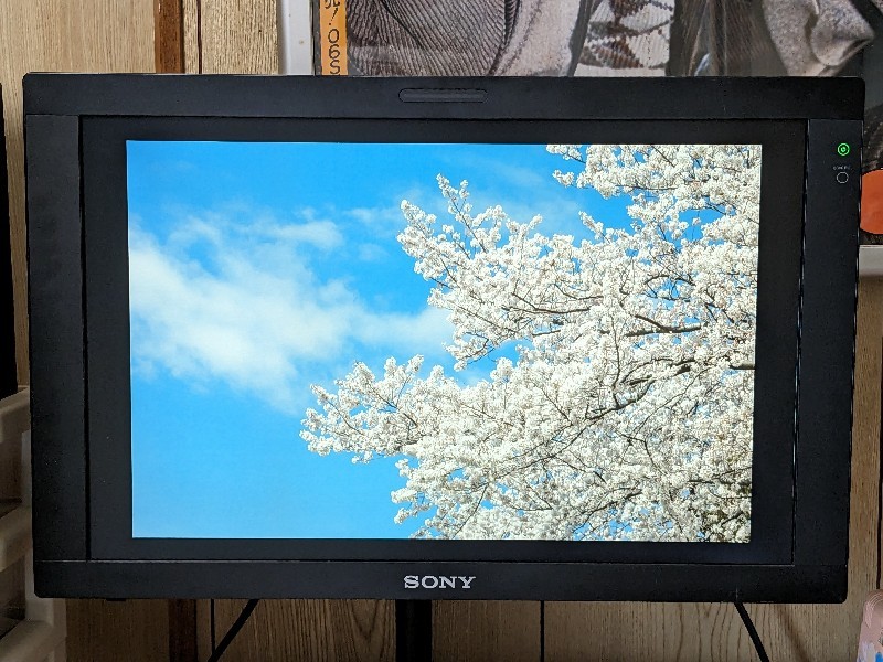  rare operation goods SONY Sony LMD-2450W 24 type 24V 24 -inch broadcast for business use Pro professional multi format liquid crystal monitor monitor 