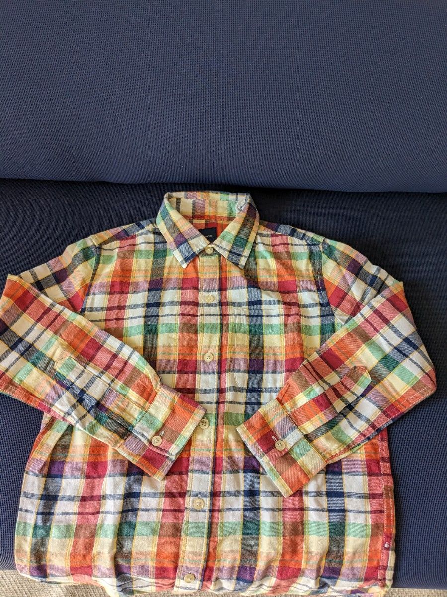 GAP　シャツ　子供服　М　140から150 チェックシャツ