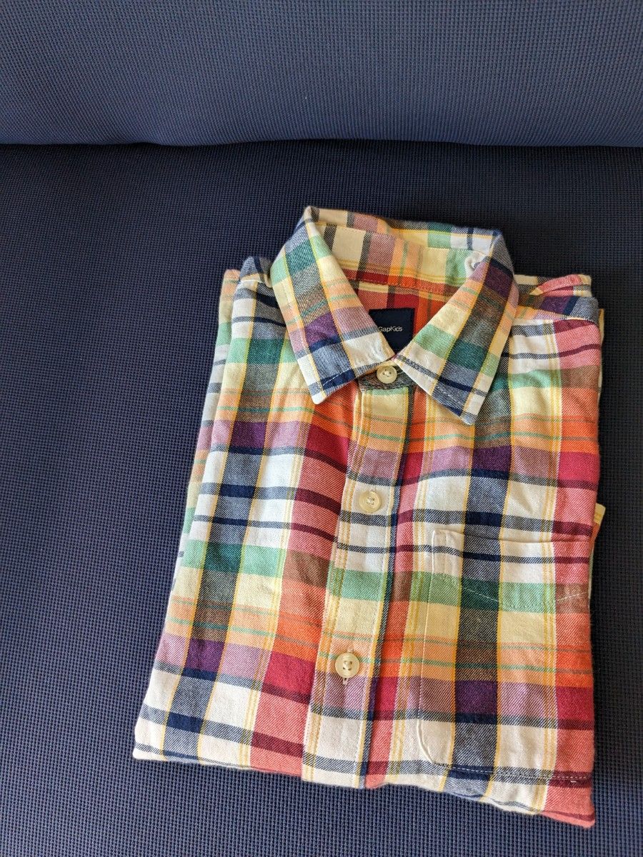 GAP　シャツ　子供服　М　140から150 チェックシャツ