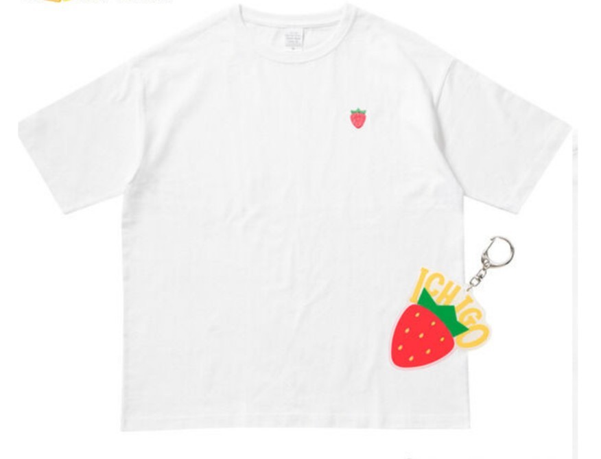 アイカツ！10th STORY～未来へのSTARWAY～ICHIGO Tシャツ＆キーホルダーセット Mサイズ　星宮いちご　Tシャツ　M_画像1