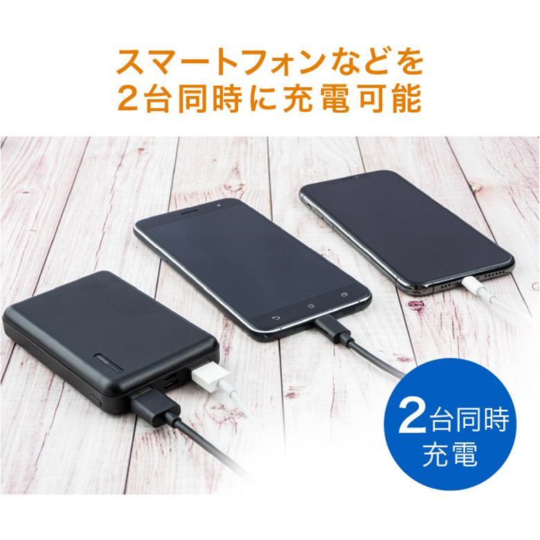 モバイルバッテリー グリーンハウス GH-BTX50-BK/4951ｘ１台 モバイル充電器 5000mAh 小型 軽量 コンパクト USB タイプC typeC PSE認証_画像4