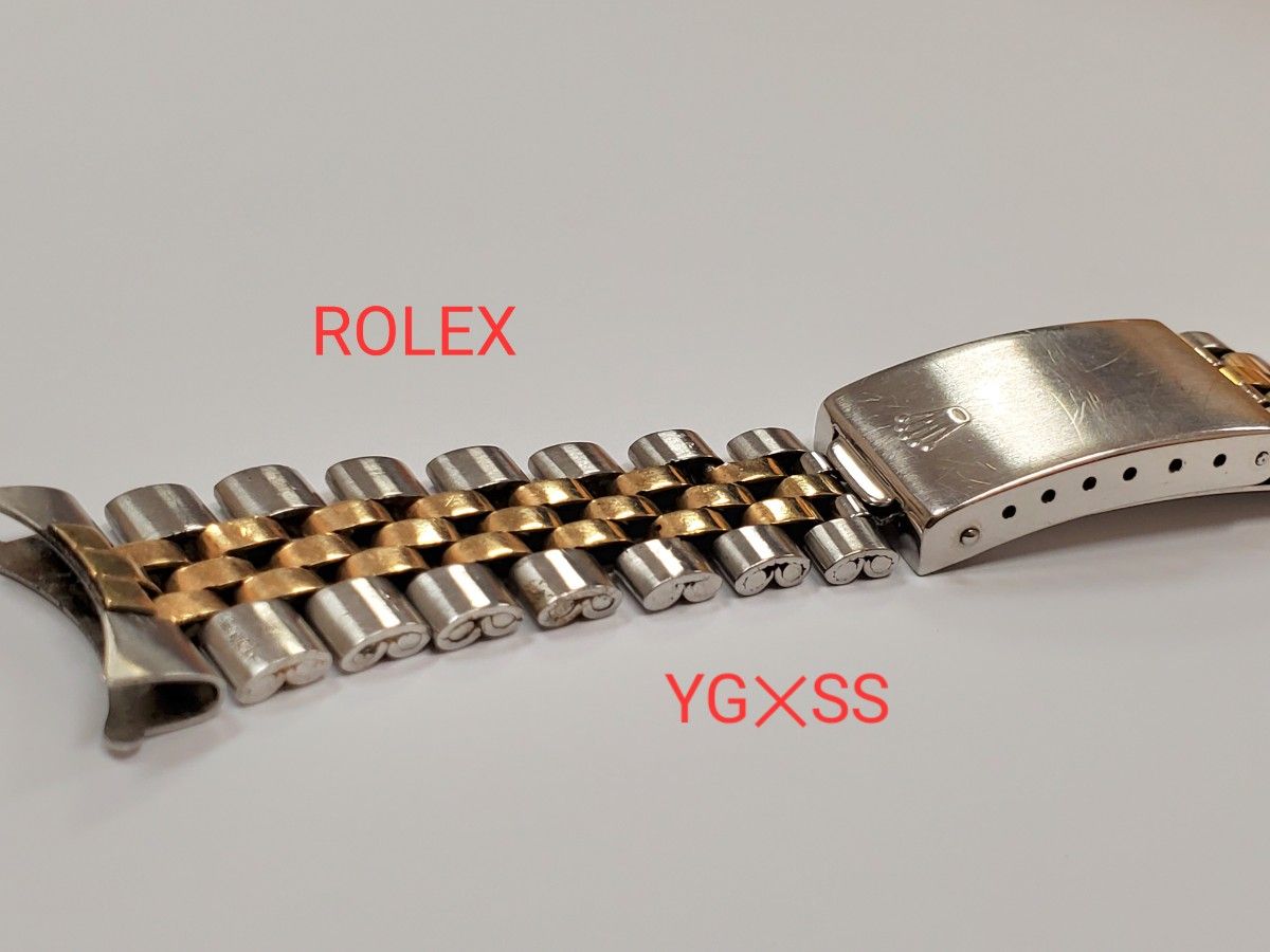 ROLEX ジュビリーブレス YG SS コンビ 純正品 ベルト メンズ 巻きブレス ロレックス 62510 フラッシュフィット