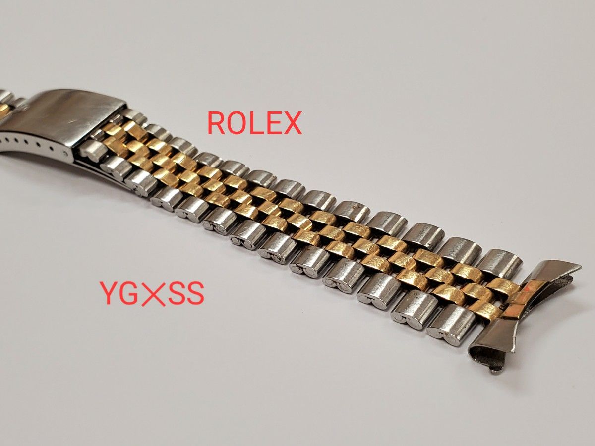 ROLEX ジュビリーブレス YG SS コンビ 純正品 ベルト メンズ 巻きブレス ロレックス 62510 フラッシュフィット