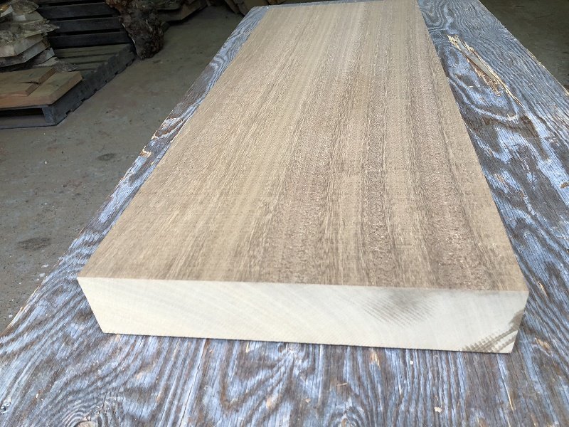 【EA284A】ラボア 790×283×57㎜ 厚板 一枚板 材料 天然木 無垢材 木材 乾燥材 銘木 希少材 DIY 木工《銘木登屋》_画像2
