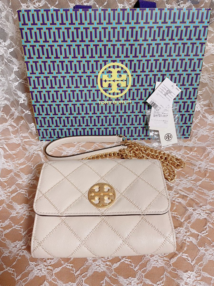 TORY BURCH 正規品 チェーンウォレット ホワイト トリーバーチ