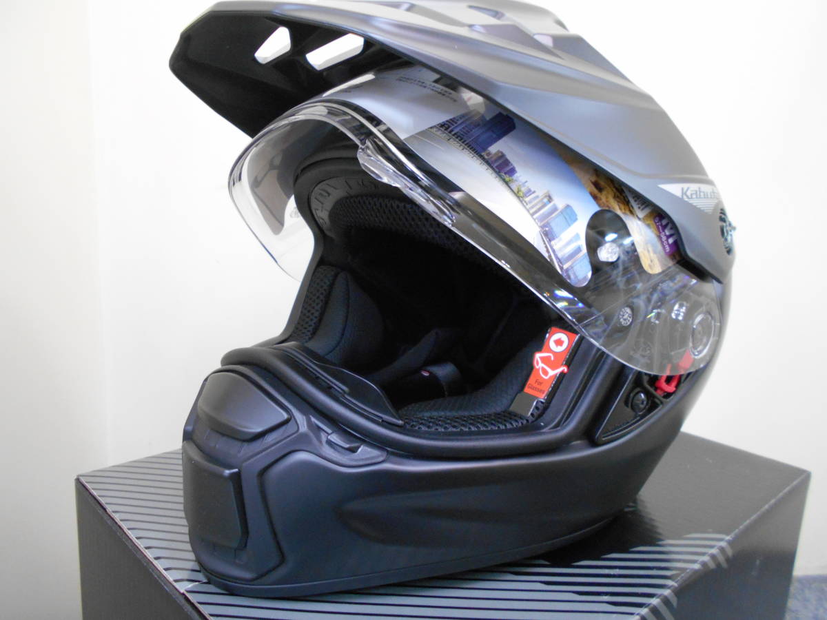  new goods KABUTO GEOSYS M size Flat black off-road helmet OGKo-ji- cage osisFLAT BLACK Kabuto 
