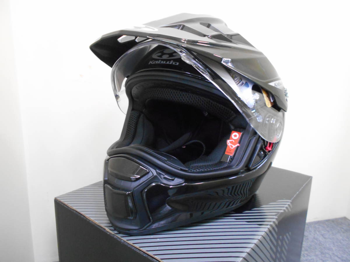 新品　KABUTO　GEOSYS　XLサイズ　ブラックメタリック　オフロード　ヘルメット　OGK　オージーケー　ジオシス　BLACK　カブト_画像6