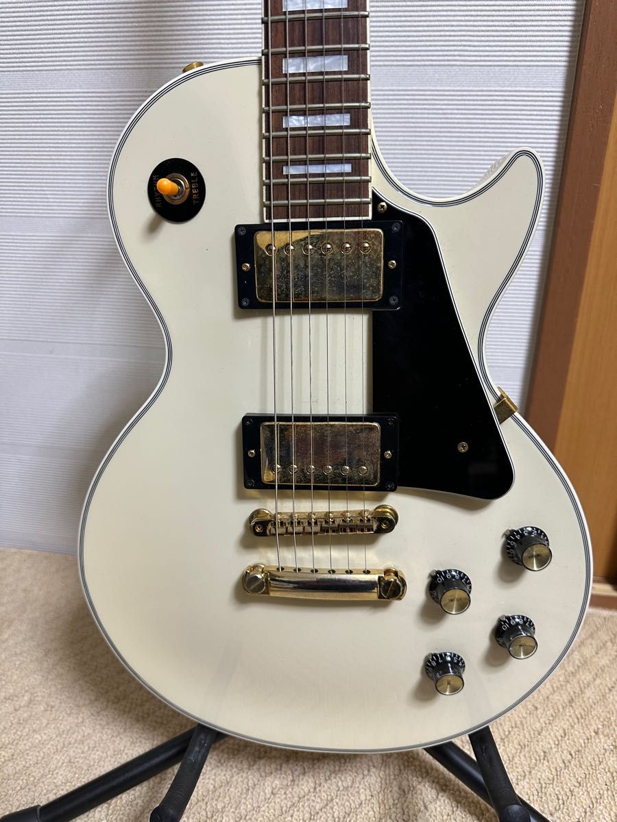 Epiphone by Gibson Japan 日本製 レスポールカスタム 白 ハード Epiphone by Gibson Japan 日本製 レスポールカスタム 白 ハード