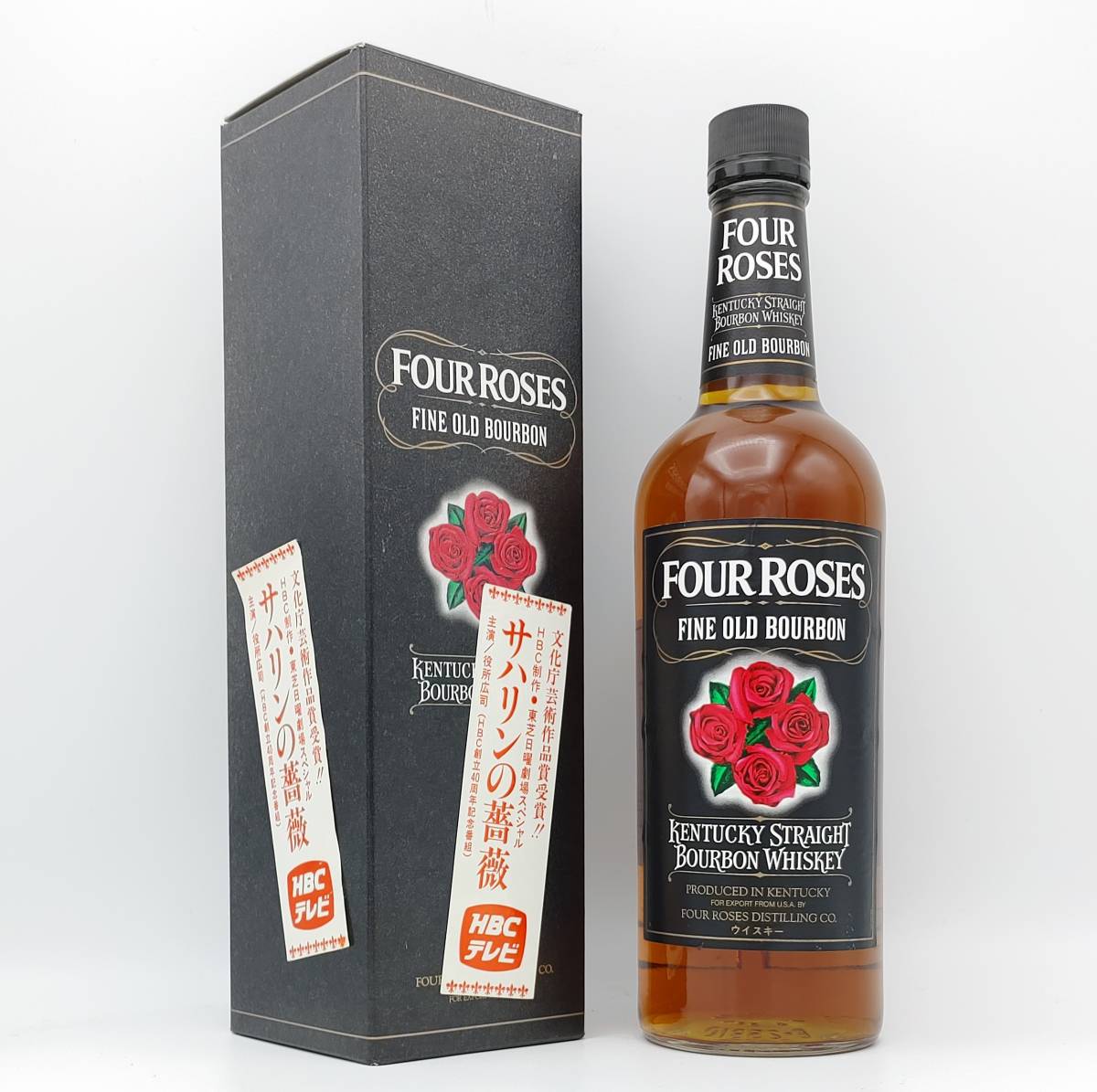 【全国送料無料】FOUR ROSES FINE OLD BOURBON WHISKEY　43度　750ml【フォアローゼス フォアローゼズ ブラック 黒】_画像1