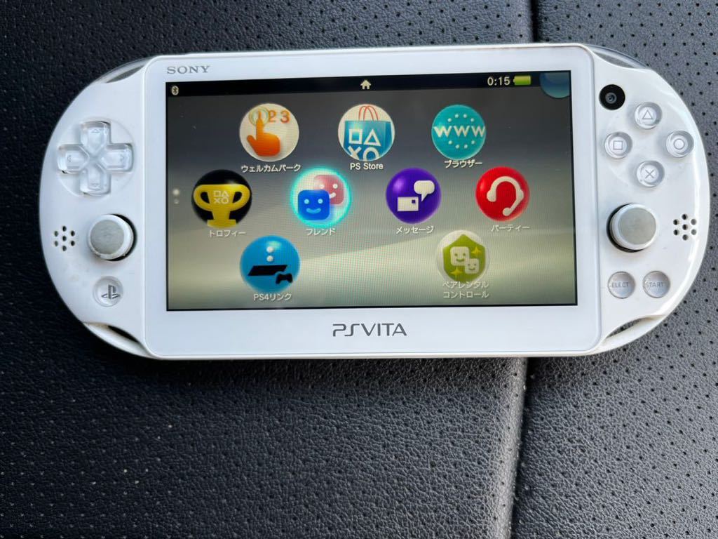 動作良好 美品 PS Vita本体のみ PCH-2000 ホワイト PlayStation vita