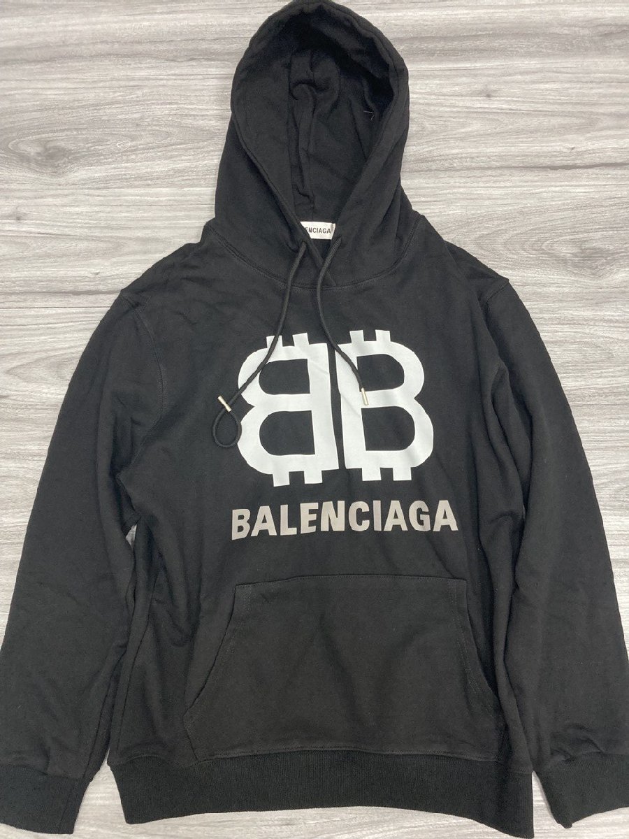 BALENCIAGA バレンシアガ BBロゴ プルオーバー パーカー 中古