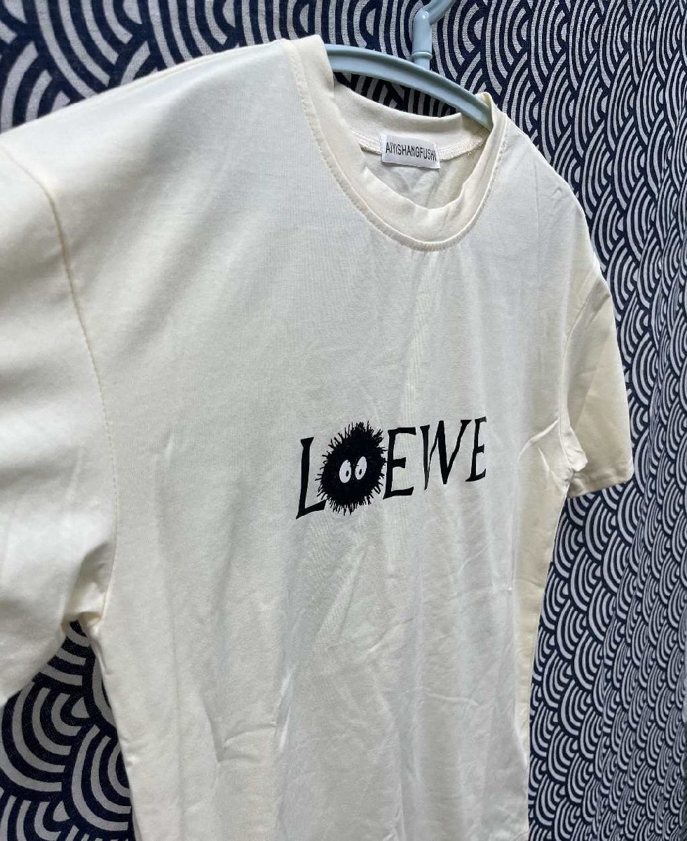 LOEWE ロエベ ジブリ ススワタリ Tシャツ 半袖 中古 □ ホワイト