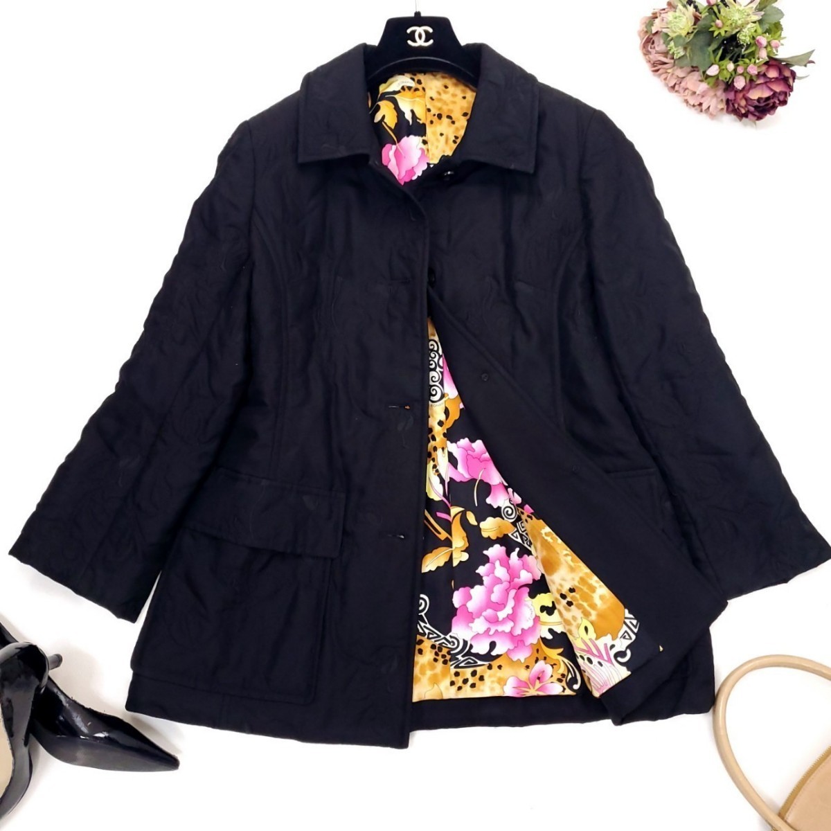 美品☆LEONARD レオナール☆大きいサイズ〜SIZE13AR XL相当〜☆美麗