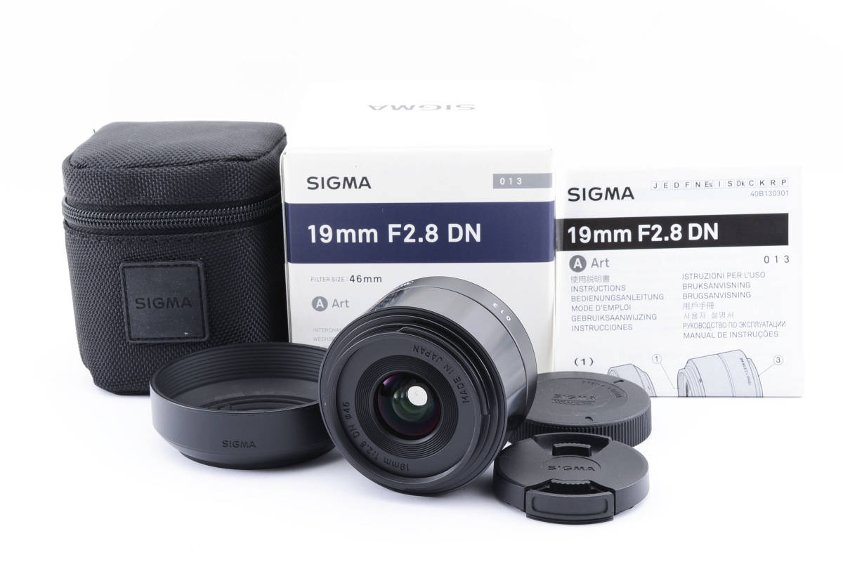 SIGMA シグマ 19mm F/2.8 DN Art 単焦点 マイクロフォーサーズ フード