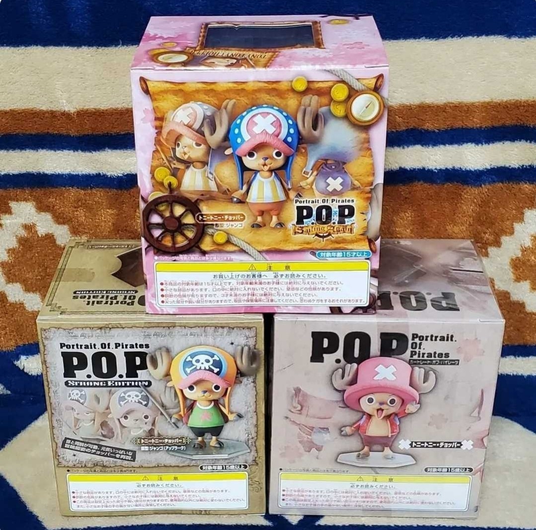  One-piece P.O.P the first version domestic regular goods Tony Tony chopper figure 3 body set wheat ... one taste mega house 