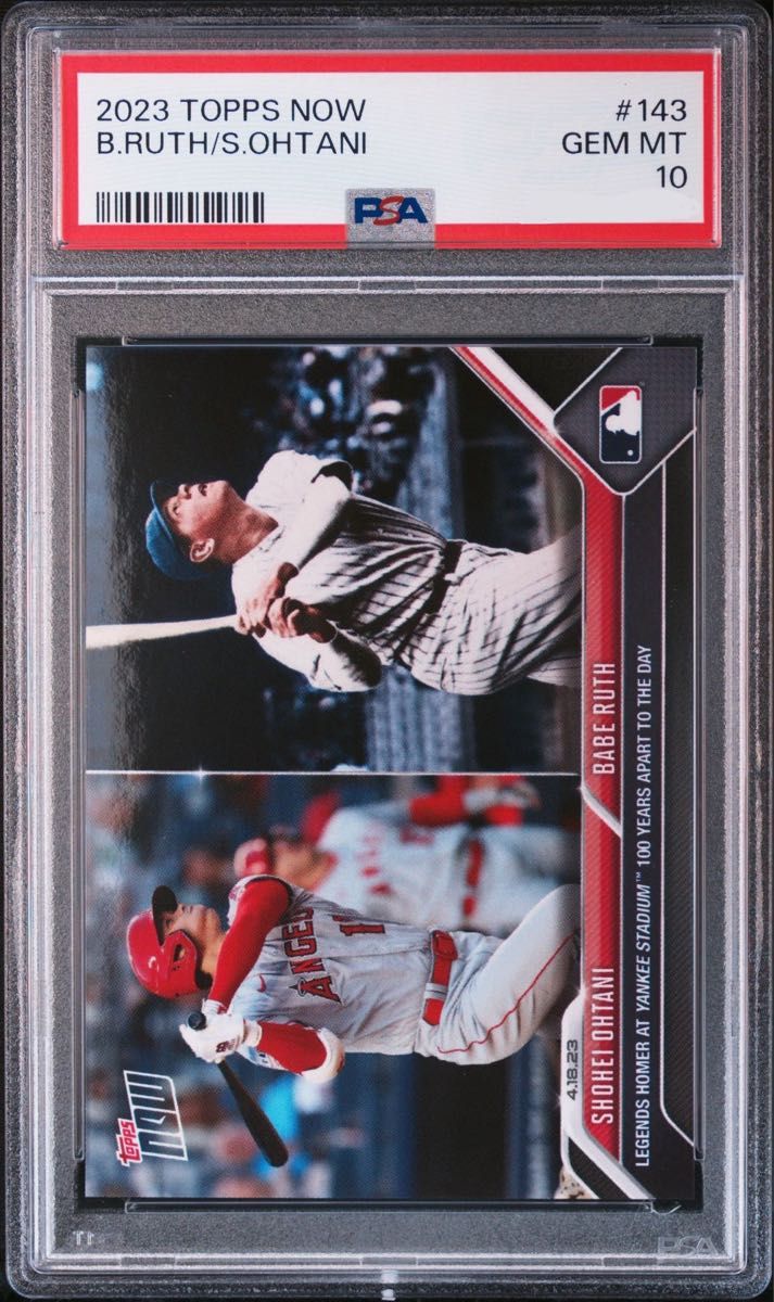 PSA10】Topps now 2023 大谷翔平 ベーブルース 二刀流100年記念 Shohei