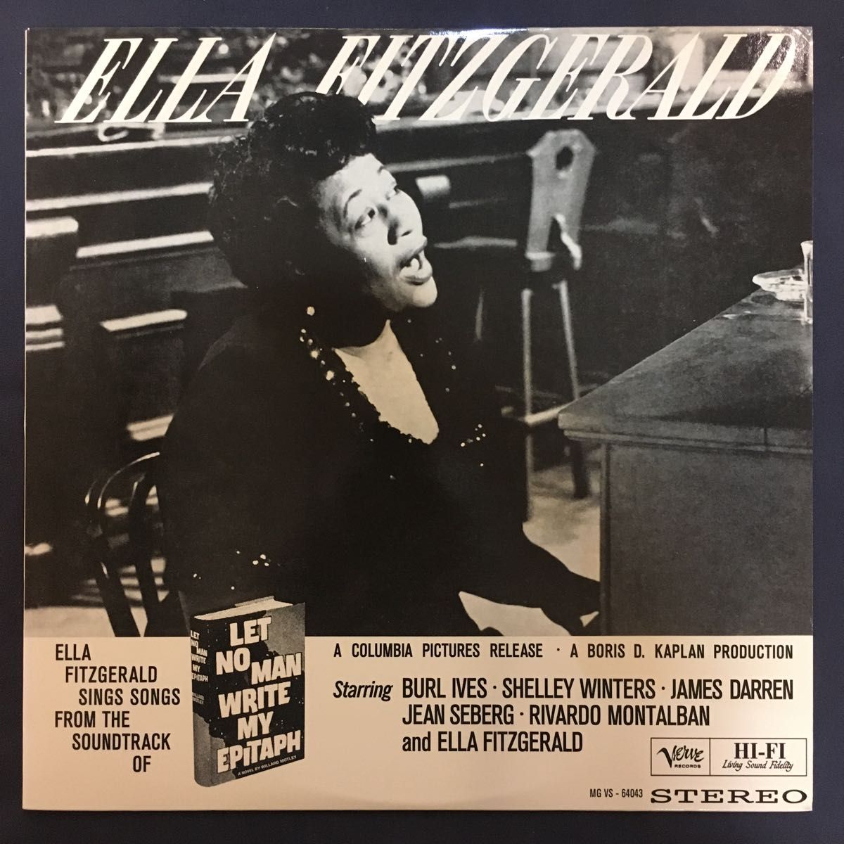 Ella Fitzgerald Sings Songs from LET NO MAN WRITE MY EPITAPH US盤