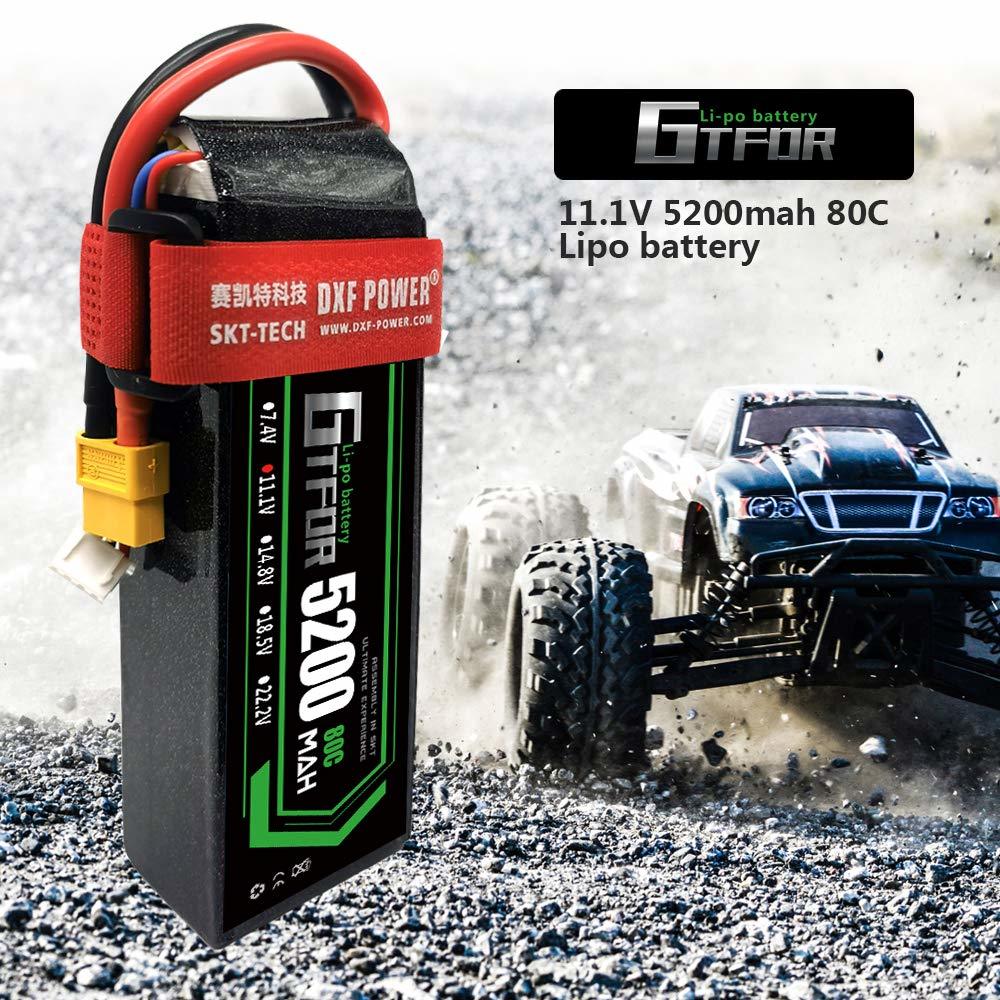 送料無料★GTFDR 3S 11.1V 5200mah 80C 大容量バッテリー XT60プラグ リポバッテリー (2個)_画像6