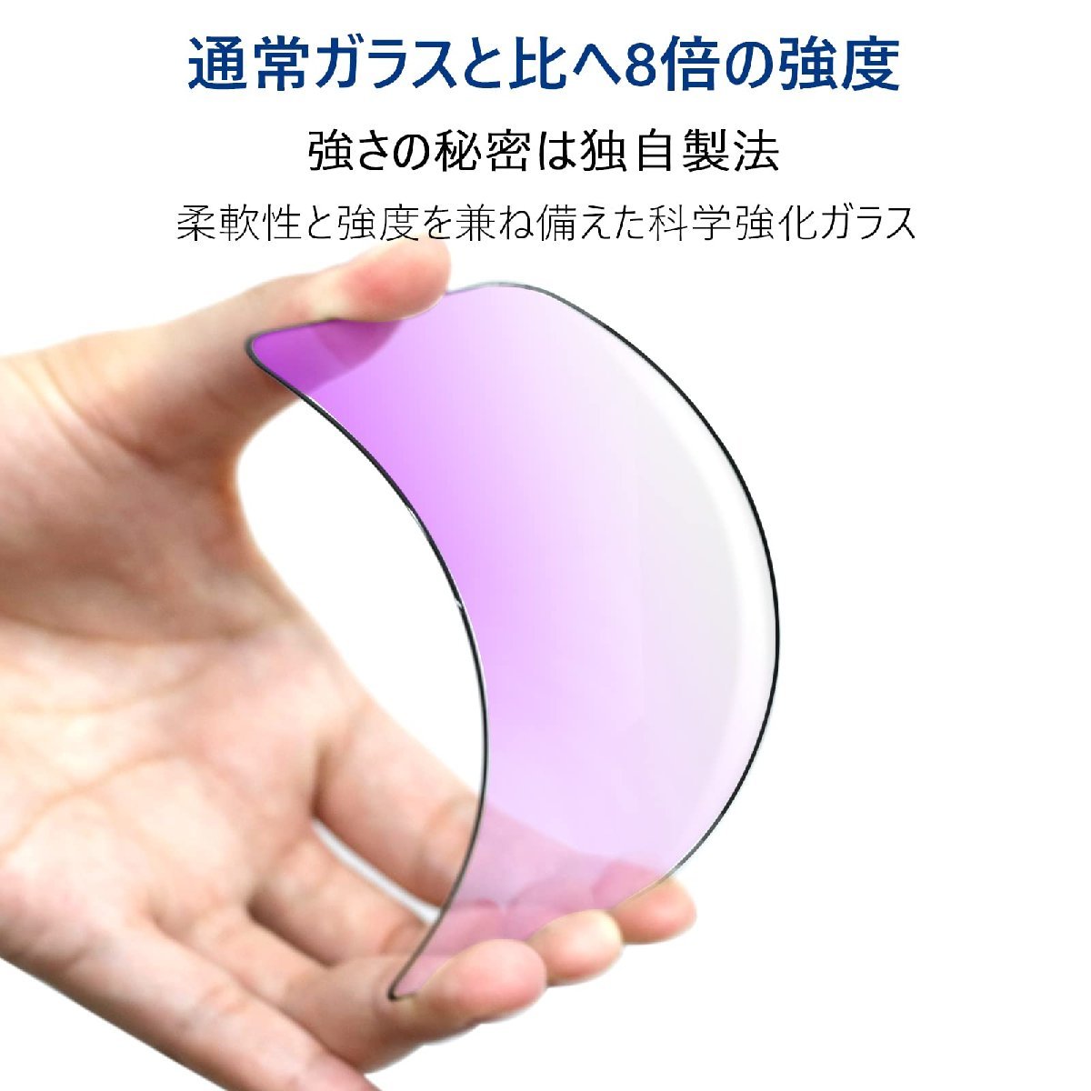 送料無料★iPhone14Plus ガラスフィルム ブルーライトカット 全面保護 保護フィルム 強化ガラス 2枚セット_画像9