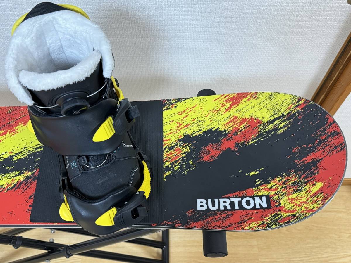 BURTON バートン 130cm キッズスノーボードセット バイン付3点セット