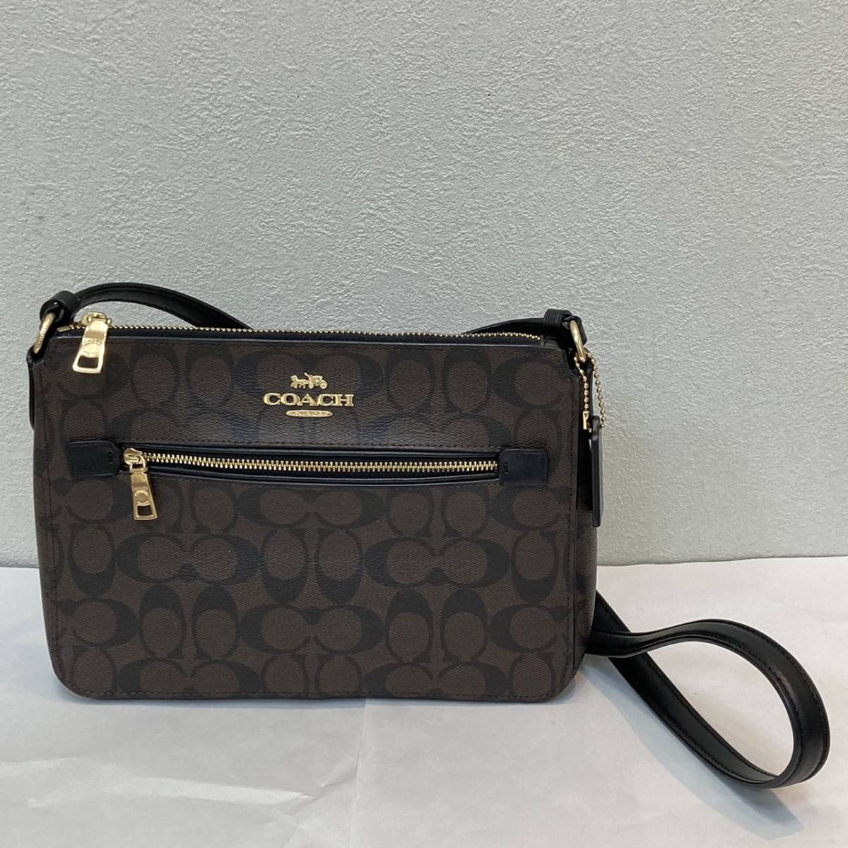 COACH コーチ 91013 シグネチャー ショルダーバッグ-