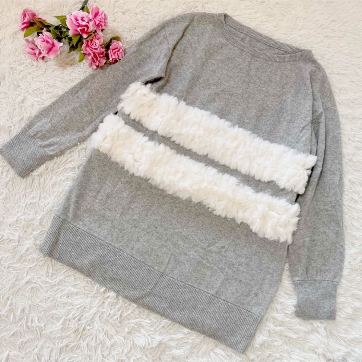 美品】グレースコンチネンタル ニット レッキスラビット アンゴラ混