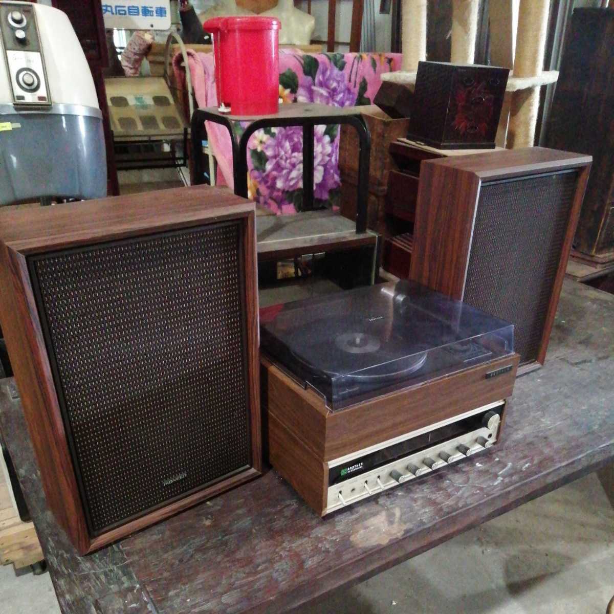 動画有♪ BROTHER ST-204 アンプ レコードプレーヤー ラジオ 動画有♪ BROTHER ST-204 アンプ レコードプレーヤー ラジオ