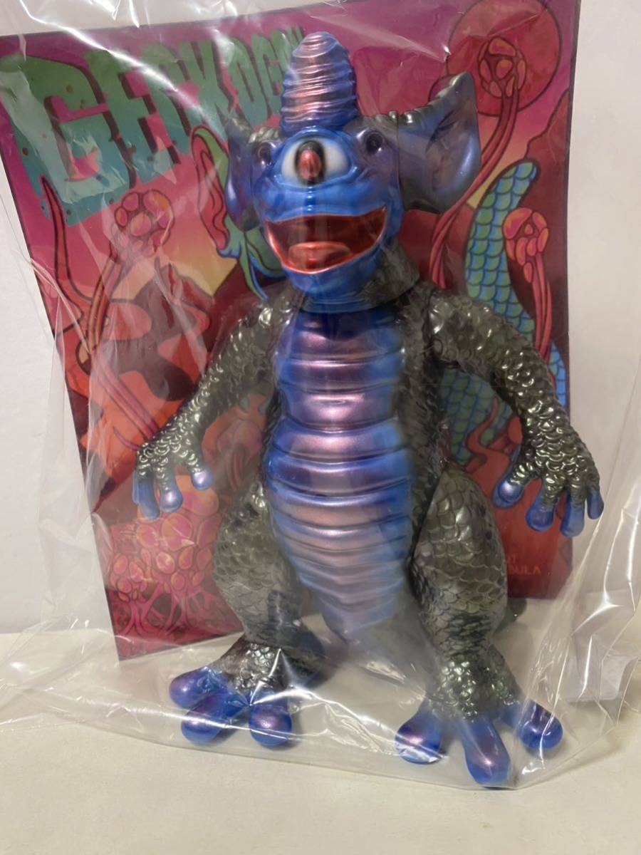 新品　Art Fabulaゲッコーゴン(カメレオンブルーGeckogon(Chameleon Blue) リアルヘッド 真頭玩具　izumonster ソフビ iluilu ZOLLMEN hxs