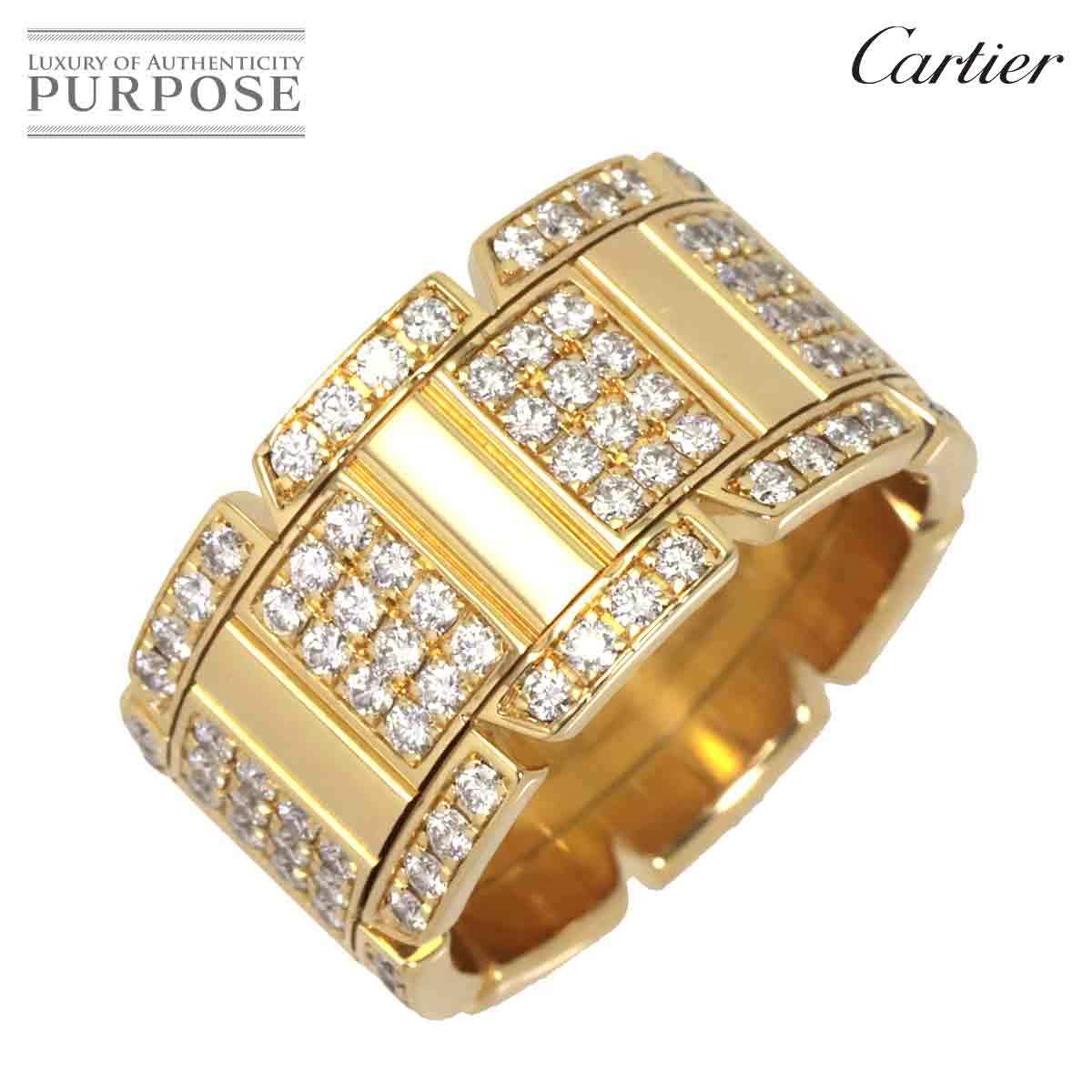 直送商品 #54 タンクフランセーズ Cartier カルティエ リング 90205488